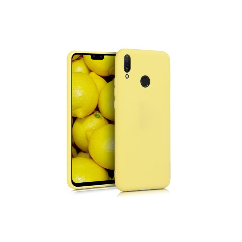 Husa pentru Huawei Y9 (2019), Silicon, Galben, 46533.49 Husa pentru Huawei Y9 (2019), Silicon, Galben, 46533.49