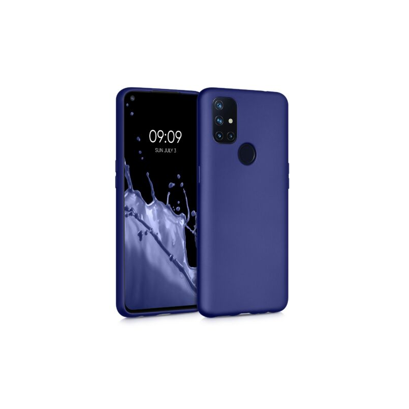 Husa pentru OnePlus Nord N10 5G, Silicon, Albastru, 56075.64, Kwmobile Husa pentru OnePlus Nord N10 5G, Silicon, Albastru, 56075.64, Kwmobile