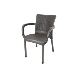 Scaun gradina/terasa, Chomik, plastic, ratan sintetic, maro inchis, 60x60x82 cm Scaun gradina/terasa, Chomik, plastic, ratan sintetic, maro inchis, 60x60x82 cm