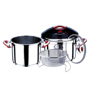 Set oale sub presiune din inox 5 piese ZILAN ZLN-0030, Capacitate 4 si 6 litri Set oale sub presiune din inox 5 piese ZILAN ZLN-0030, Capacitate 4 si 6 litri