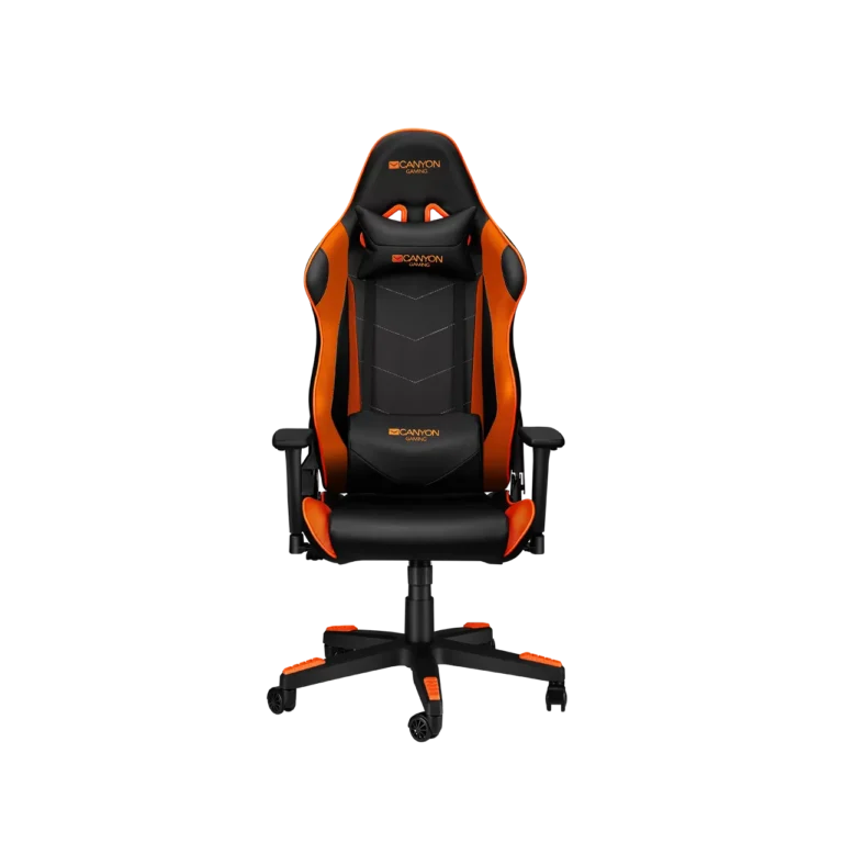 Scaun Gaming Canyon Deimos Negru/Portocaliu