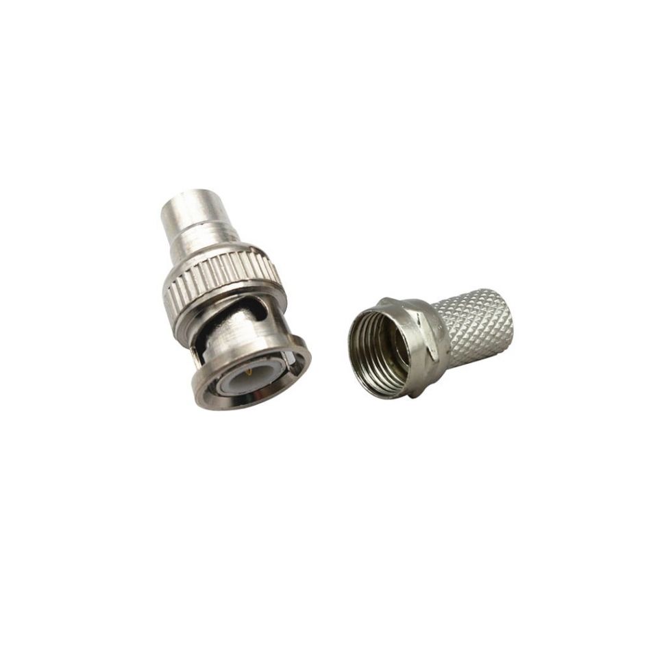 Mufa conector bnc camera supraveghere pentru cablu coaxial rg6 mufa F Mufa conector bnc camera supraveghere pentru cablu coaxial rg6 mufa F