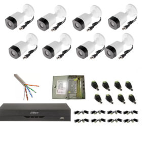 Sistem supraveghere complet 8 camere FULL HD exterior 2MP lentila fixa 3.6MM, IR 20m, DVR 8 canale, accesorii Sistem supraveghere complet 8 camere FULL HD exterior 2MP lentila fixa 3.6MM, IR 20m, DVR 8 canale, accesorii