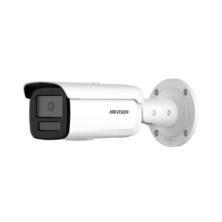 Camera supraveghere exterior IP cu iluminare duala Hikvision ColorVu DS-2CD2T87G2H-LISU/SL(2.8MM)(EF), 8 MP, 2.8 mm, IR/lumina alba 60 m, microfon si difuzor, slot card, stroboscop, alarma, PoE