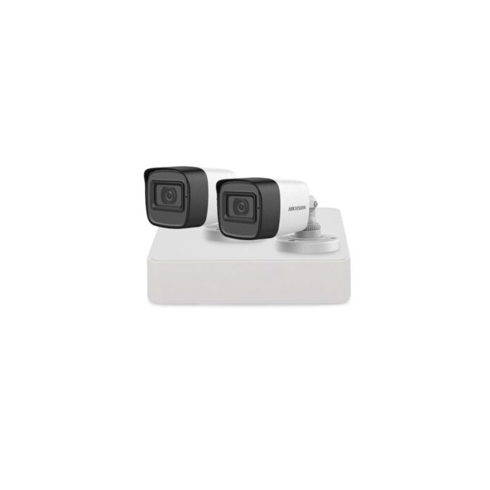 Sistem supraveghere exterior basic HikVision, 2 camere, 2 MP, IR 30 m, 2.8 mm, microfon Sistem supraveghere exterior basic HikVision, 2 camere, 2 MP, IR 30 m, 2.8 mm, microfon