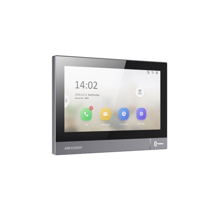 Videointerfon de interior IP Hikvision DS-KH8381-WTE1, ingropat/aparent, 7-inch, slot card, PoE Videointerfon de interior IP Hikvision DS-KH8381-WTE1, ingropat/aparent, 7-inch, slot card, PoE