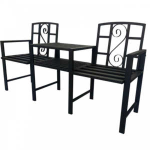 Canapea de gradina cu 2 locuri si masuta, dimensiune 151x50x84 cm, maxim 140Kg Canapea de gradina cu 2 locuri si masuta, dimensiune 151x50x84 cm, maxim 140Kg