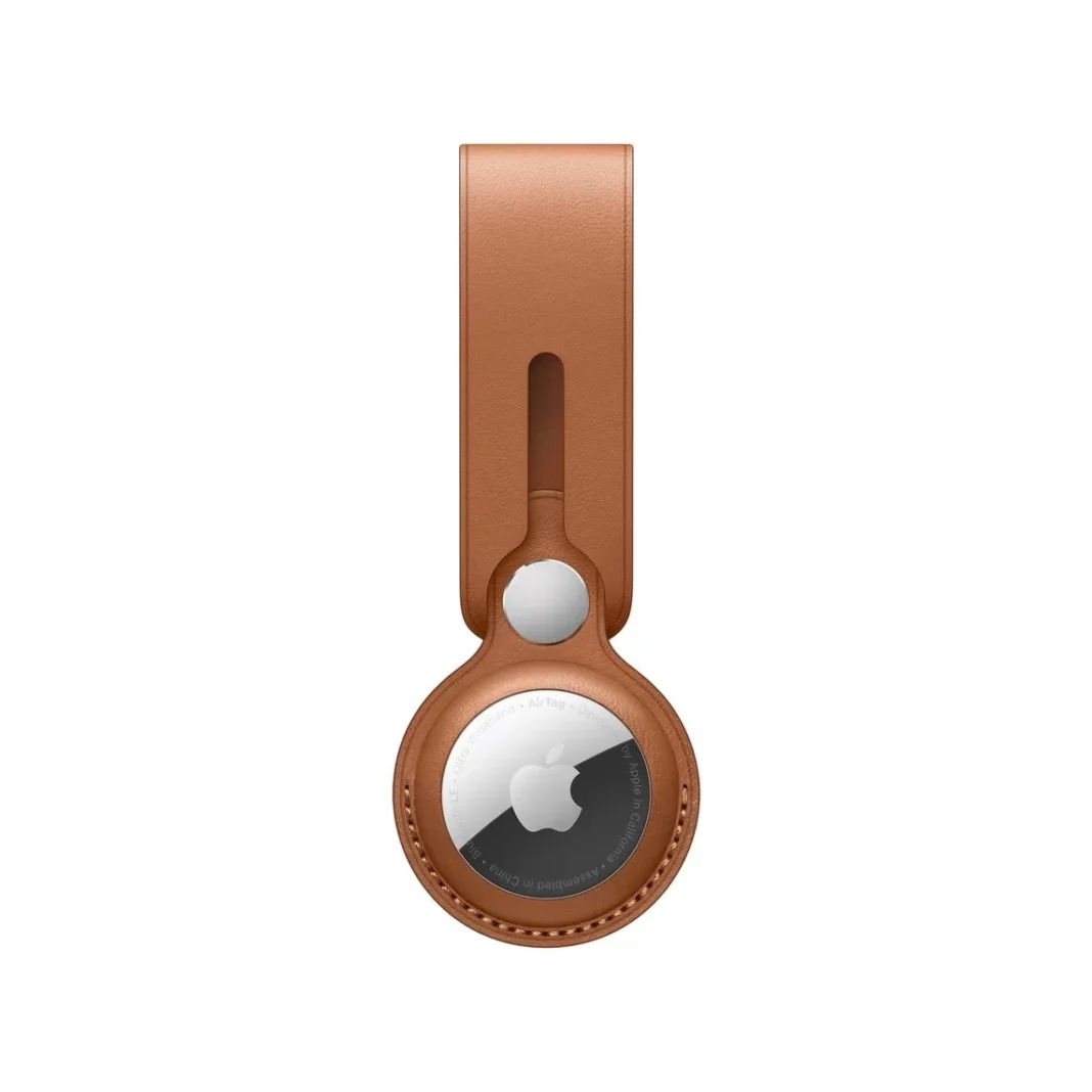 Breloc AirTag Leather Loop Apple pentru AirTag Saddle Brown Breloc AirTag Leather Loop Apple pentru AirTag Saddle Brown