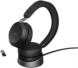 Casti Jabra Evolve2 75 USB-A MT Stand Negru Casti Jabra Evolve2 75 USB-A MT Stand Negru