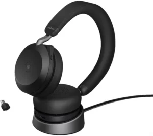Casti Jabra Evolve2 75 USB-C UC Stand Negru Casti Jabra Evolve2 75 USB-C UC Stand Negru