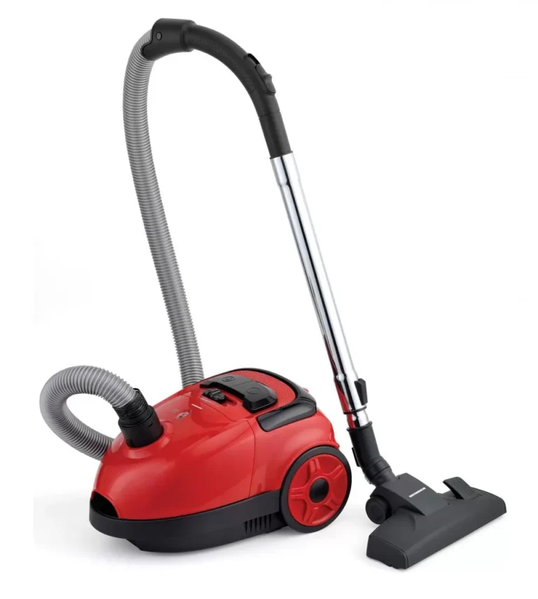 Aspirator cu sac Heinner HVC-VB750RD  putere de aspirare 180W  Rosu