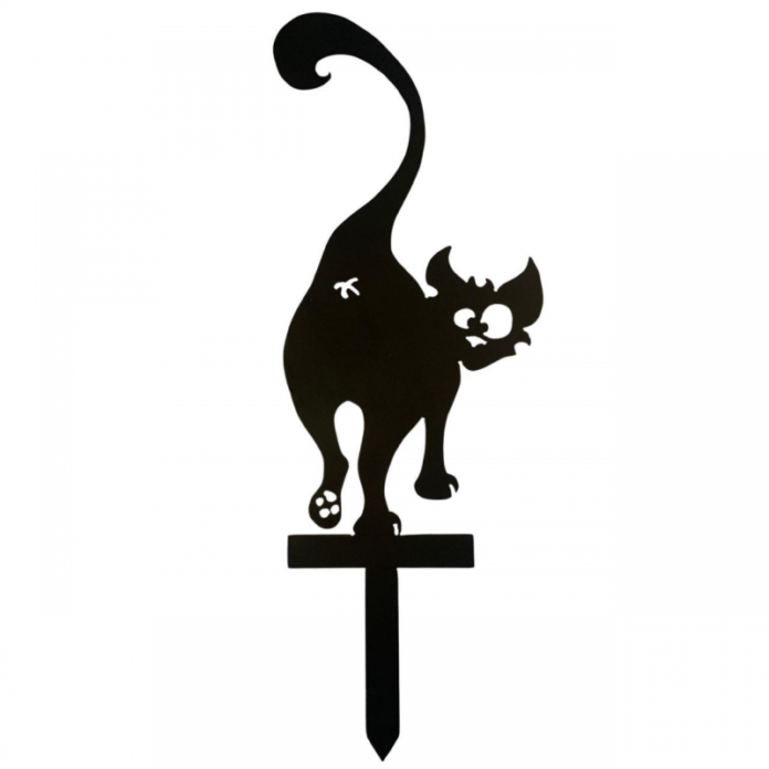 Decoratiune gradina / ghiveci Krodesign Back Cat KRO-1140, metal, inaltime 61 cm Decoratiune gradina / ghiveci Krodesign Back Cat KRO-1140, metal, inaltime 61 cm