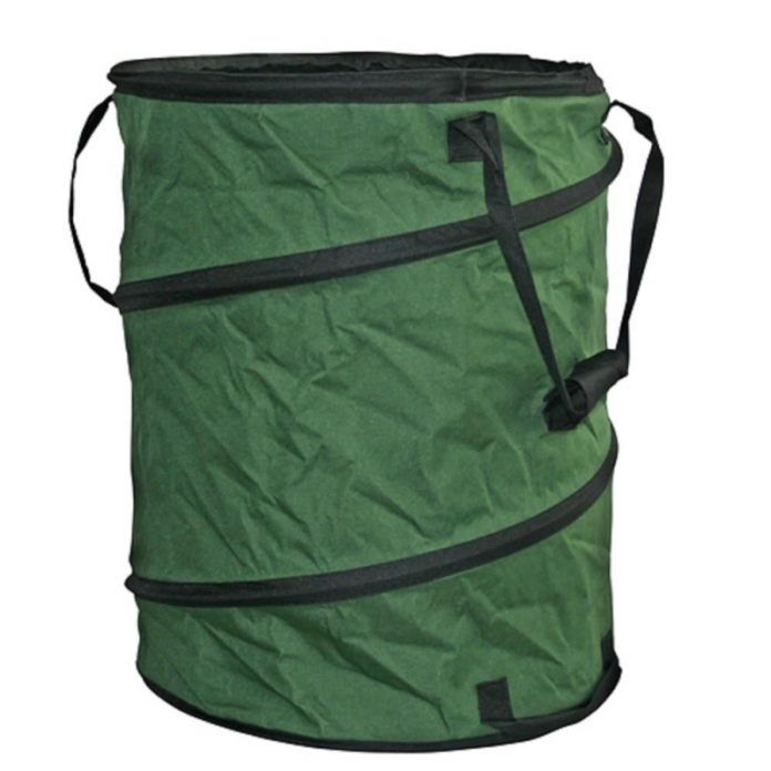 Cos pliabil pentru frunze Strend Pro B102, textil, verde, 60 l