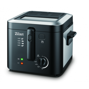 Friteuza cu ulei Zilan ZLN-0010, 1600 W, 2.5 l, Termostat reglabil, Cuva detasabila, Negru-argintiu Friteuza cu ulei Zilan ZLN-0010, 1600 W, 2.5 l, Termostat reglabil, Cuva detasabila, Negru-argintiu