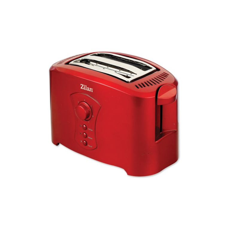Prajitor de Paine Zilan ZLN-8310, 750 W, 2 felii, 7 nivele de rumenire, Rosu
