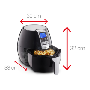 Friteuza cu aer cald Zilan ZLN-3604, 1500 W, 3.5 l, Timer 30 min, Afisaj LCD, Negru Friteuza cu aer cald Zilan ZLN-3604, 1500 W, 3.5 l, Timer 30 min, Afisaj LCD, Negru