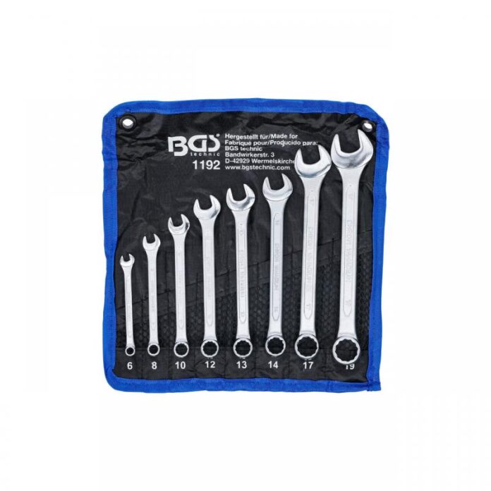 Set 8 chei combinate BGS Germany, 6-19mm, in etui