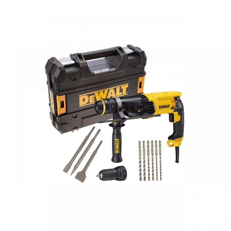 Ciocan rotopercutor SDS-plus, 900 W, 3.0 J, 3.1 kg, cu accesorii, tip D25144KP-QS, DeWalt