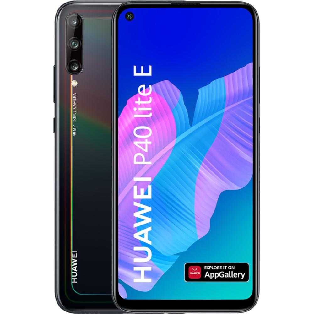 Telefon mobil Huawei P40 Lite E, 64GB, 4GB, Dual SIM, Midnight Black Telefon mobil Huawei P40 Lite E, 64GB, 4GB, Dual SIM, Midnight Black