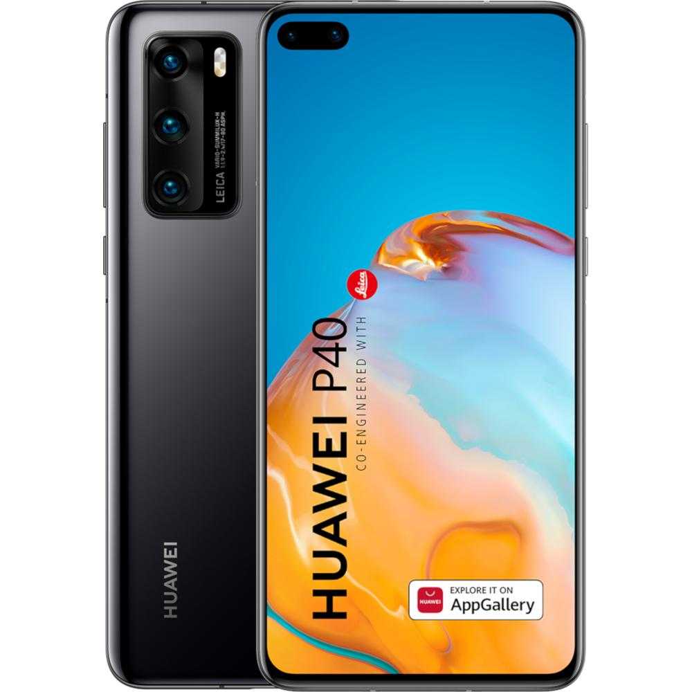 Telefon mobil Huawei P40, 128GB, 8GB, Dual SIM, Negru Telefon mobil Huawei P40, 128GB, 8GB, Dual SIM, Negru