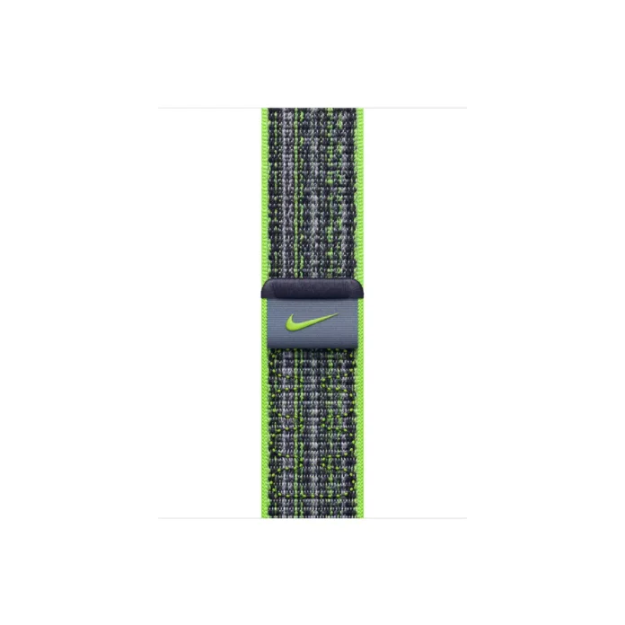 Curea Smartwatch Apple pentru Apple Watch 41mm Bright Green/Blue Nike Sport Loop