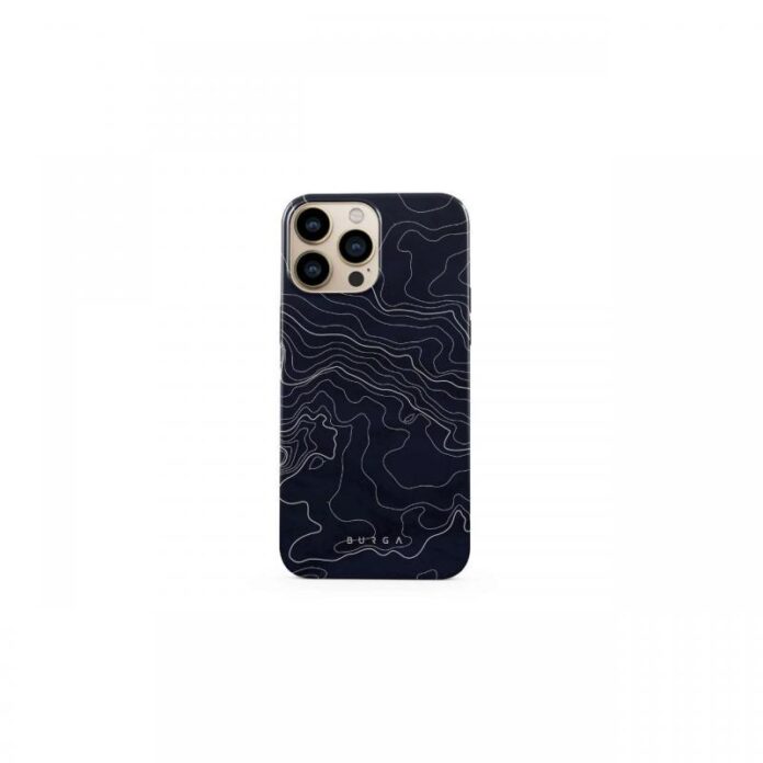 Husa iPhone 13 Pro Burga Dual Layer Drifting Shores Line Art