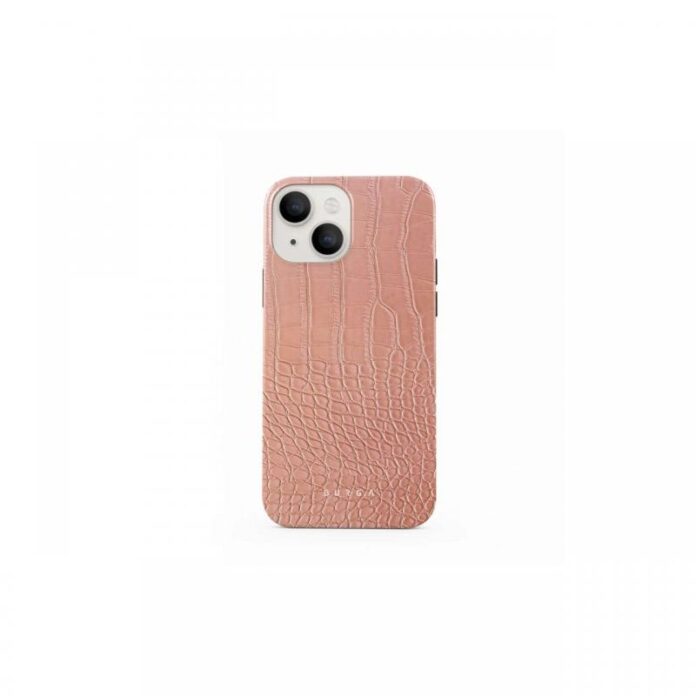 Husa iPhone 13 Burga Dual Layer Pink Croco Husa iPhone 13 Burga Dual Layer Pink Croco