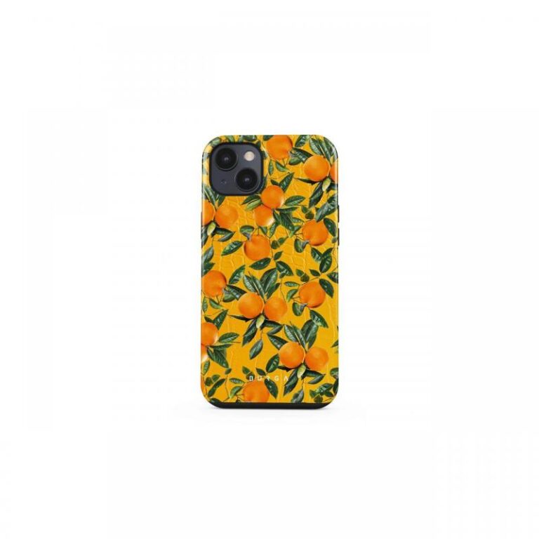 Husa iPhone 14 Plus Burga Dual Layer Orange Lemonade