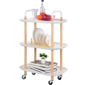 Etajera pe roti cu 3 niveluri, Quasar & Co.®, carucior polite dreptunghiulare, ultrarezistente, 58 x 37 x 88 cm, inox/plastic, alb Etajera pe roti cu 3 niveluri, Quasar & Co.®, carucior polite dreptunghiulare, ultrarezistente, 58 x 37 x 88 cm, inox/plastic, alb