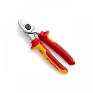 Cleste pentru taiat cabluri si sarma, izolat 1000V, VDE, 50 mm2, 165 mm, Knipex Cleste pentru taiat cabluri si sarma, izolat 1000V, VDE, 50 mm2, 165 mm, Knipex
