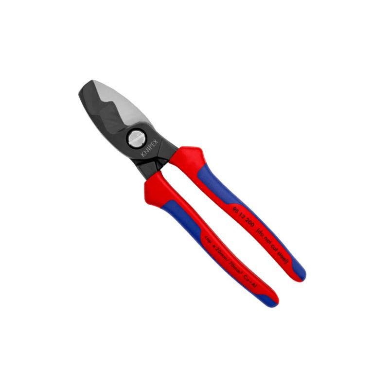 Cleste pentru taiat cabluri si sarma, 70 mm2, 200 mm, maner bicomponent, Knipex Cleste pentru taiat cabluri si sarma, 70 mm2, 200 mm, maner bicomponent, Knipex