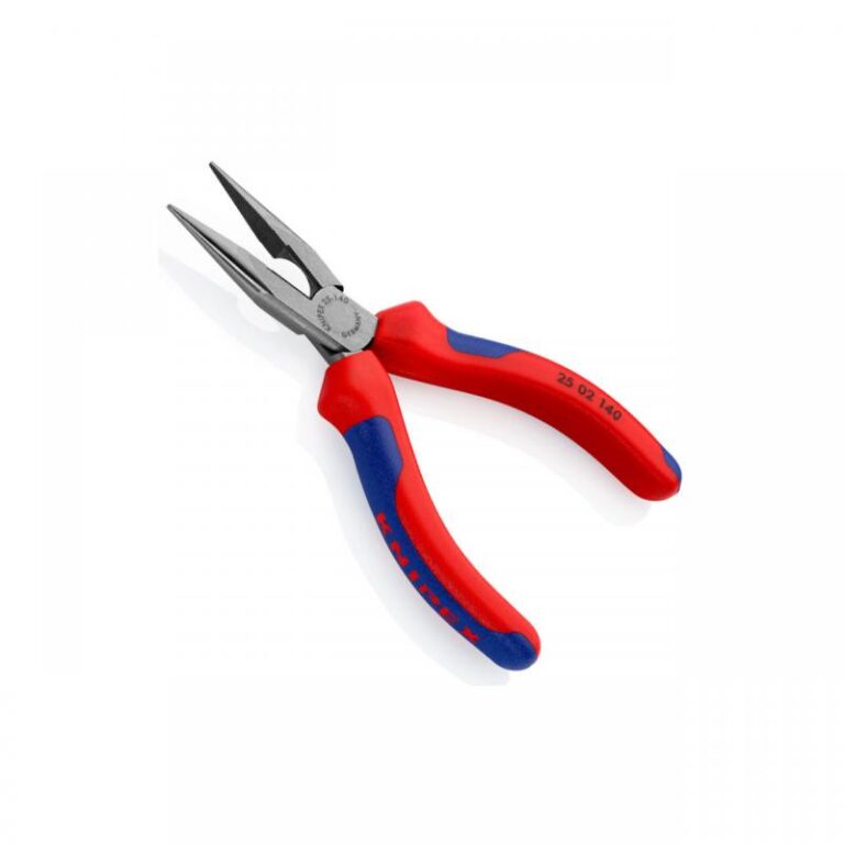 Cleste cu varf lung semirotund (angular) si tais, 140 mm, Knipex