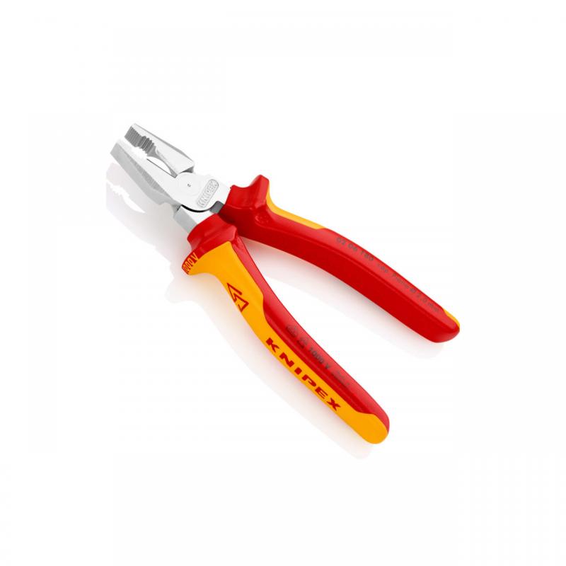 Cleste de forta (cu parghie mare) combinat universal (patent), izolat 1000V, VDE, 180 mm, Knipex Cleste de forta (cu parghie mare) combinat universal (patent), izolat 1000V, VDE, 180 mm, Knipex