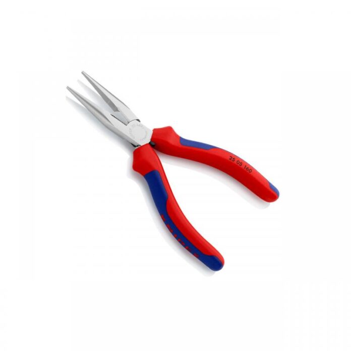 Cleste cu varf lung semirotund (angular) si tais, 160 mm, Knipex