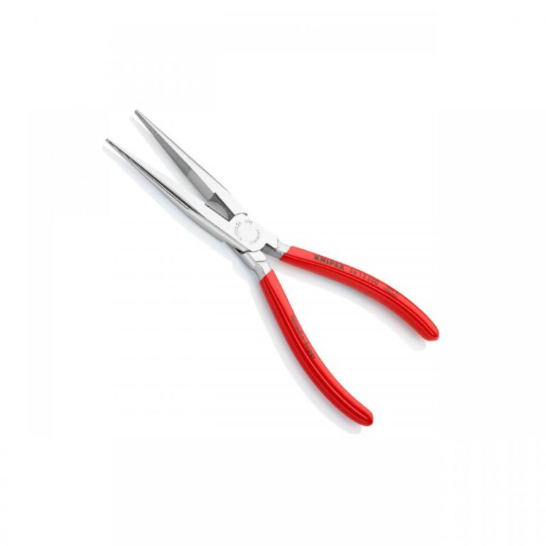Cleste cu varf elastic, extralung semirotund (angular) si tais, 200 mm, Knipex