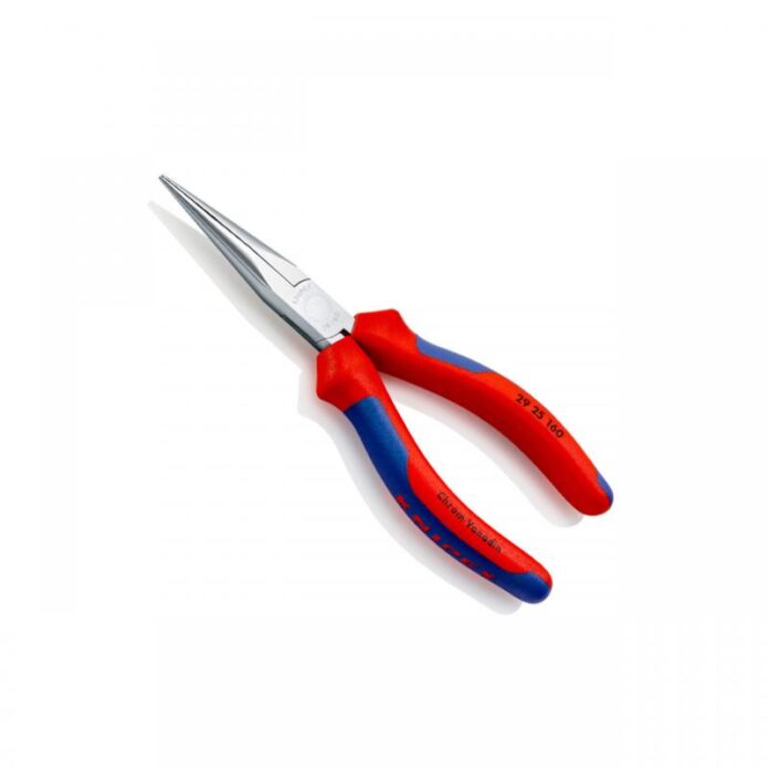Cleste cu varf lung semirotund, pentru telefonie 160 mm, maner bicomponent, Knipex