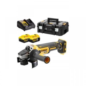 Polizor unghiular DeWALT, 125mm, 2x18V, 5.0Ah, 9000rpm, incarcator, cutie T-STAK, tip DCG405P2-QW Polizor unghiular DeWALT, 125mm, 2x18V, 5.0Ah, 9000rpm, incarcator, cutie T-STAK, tip DCG405P2-QW