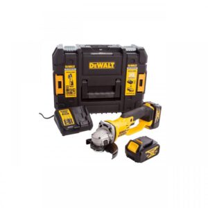 Polizor unghiular DeWALT, 125mm, 2x18V, 4.0Ah, 7000rpm, incarcator, cutie T-STAK, tip DCG412M2-QW Polizor unghiular DeWALT, 125mm, 2x18V, 4.0Ah, 7000rpm, incarcator, cutie T-STAK, tip DCG412M2-QW