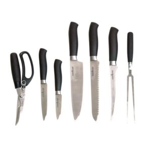 Set profesional 9 piese, 5 cutite, furculita, foarfeca, husa si placa taiere Camp Chef CC-KSET9 Set profesional 9 piese, 5 cutite, furculita, foarfeca, husa si placa taiere Camp Chef CC-KSET9