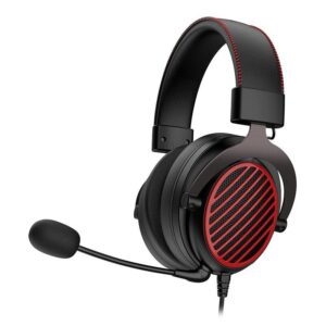 Casti gaming Redragon Luna negre cu rosu Casti gaming Redragon Luna negre cu rosu