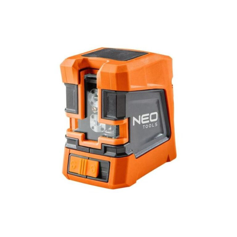 Nivela laser, linie incrucisata, rosie, cu carcasa si suport magnetic, 15 m, NEO
