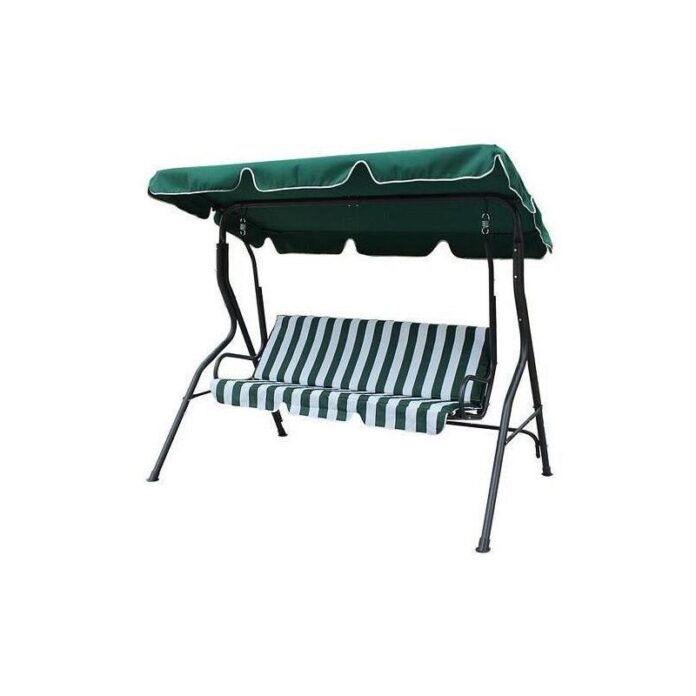 Balansoar gradina, 3 locuri, verde, 173x112x158 cm, Garfield
