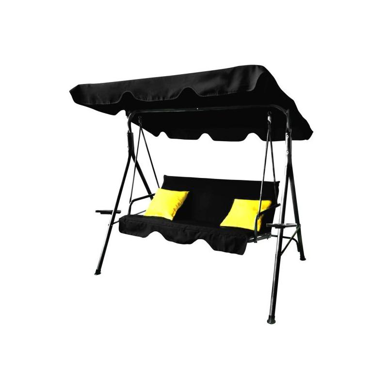 Balansoar gradina, 3 locuri, negru, 170x110x153 cm, MCT Dana Balansoar gradina, 3 locuri, negru, 170x110x153 cm, MCT Dana