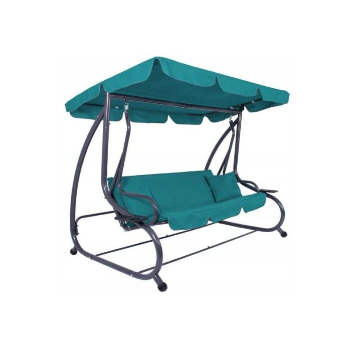 Balansoar gradina, 3 locuri, crem, 190x125x163, functie pat, Venezia