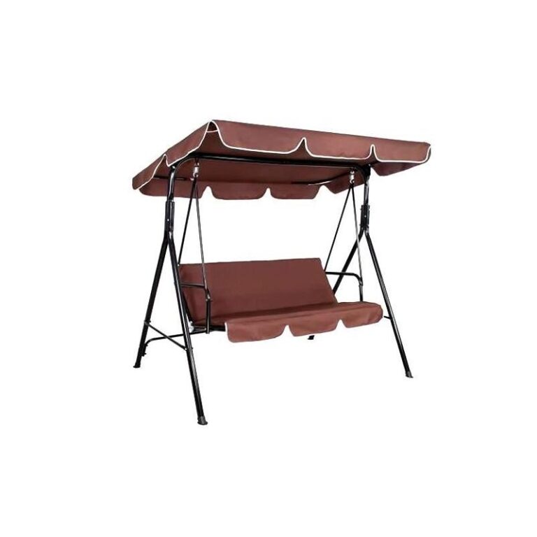 Balansoar gradina, 3 locuri, maro, 170x110x150 cm, Armina