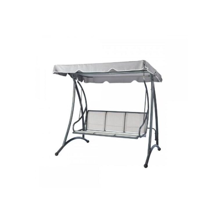 Balansoar gradina, 3 locuri, gri, 194x119x170 cm, MCT 172521