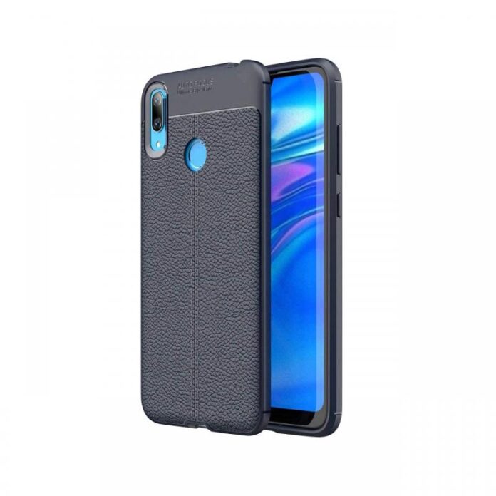 Husa Huawei Y7 2019 Lemontti Litchi Black Husa Huawei Y7 2019 Lemontti Litchi Black