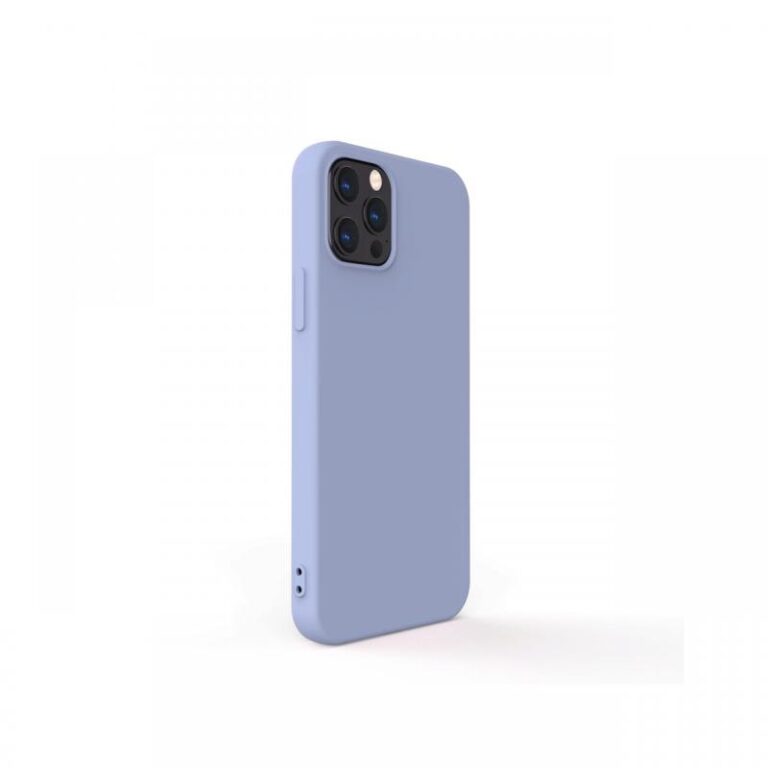 Husa iPhone 12 / 12 Pro Lemontti Silicon Soft Slim Lavender Gray