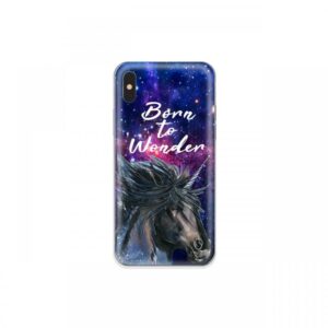 Husa iPhone XS / X Lemontti Silicon Art Born To Wonder Husa iPhone XS / X Lemontti Silicon Art Born To Wonder