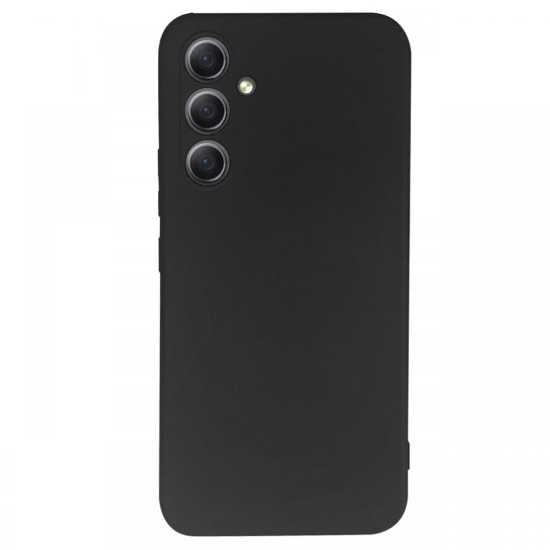 Lemontti Husa Silicon Soft Slim Samsung Galaxy A34 5G, material mat si fin, captusit cu microfibra, Negru Lemontti Husa Silicon Soft Slim Samsung Galaxy A34 5G, material mat si fin, captusit cu microfibra, Negru